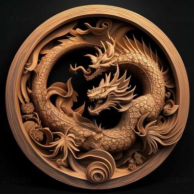 3D model Asian Dragon (STL)